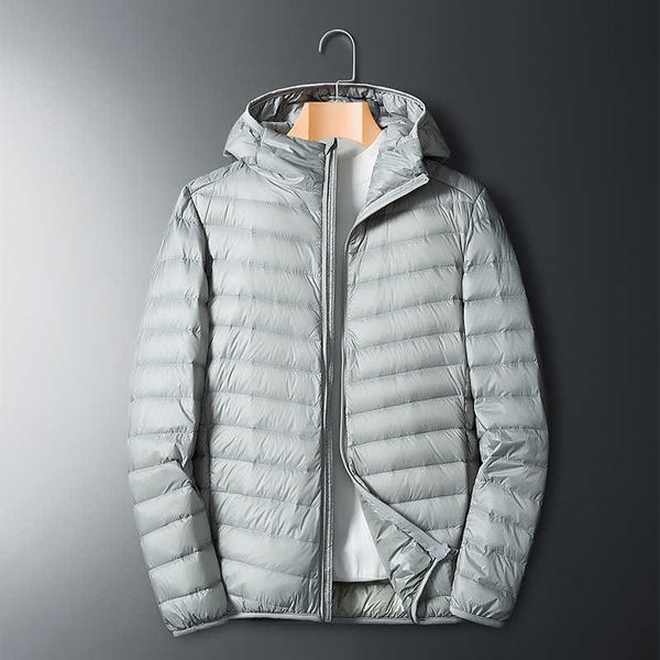 Piumino da uomo Parka Bomber invernale Moda Cappotti con cappuccio caldo leggero Capispalla casual Abbigliamento da uomo imbottito termico sottile G221010