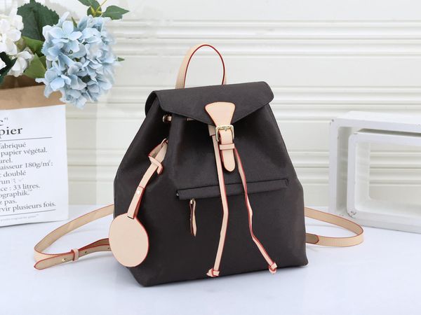 2022 Sperone Montsouris Rucksack Luxurys Designer Rucksäcke Frauen Schultasche Männer Satchel Leder Schultern Tasche Dame Handy Geldbörse