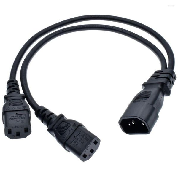 Компьютерные кабели UPS Splitter Splitter C14 до 2 x C13 Адаптер питания кабель однодневный двойной 5-15R короткий Y-тип шнур 10A 250 В
