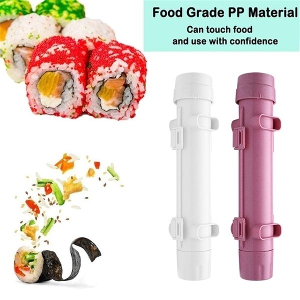 Sushi Tools 1pc DIY Making Machine Kitchen Tool Maker Quick Bazooka Giapponese Laminato Riso Carne Stampo Bento Accessori 221010