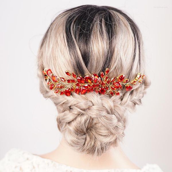 Kopfbedeckungen, modischer Strass-Brauthaarkamm, schickes Hochzeitszubehör für Frauen, Kopfschmuck, Brautjungfern-Party-Kopfschmuck, Tiara-Ornamente