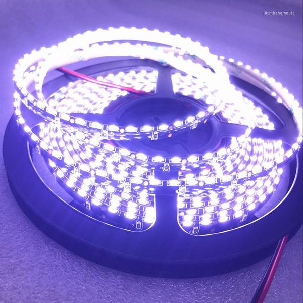 Streifen 50 m seitlich emittierender LED-Streifen, kaltweiß, 10.000 K, violett, SMD335, 8 mm PC, 120 LEDs/m für Schaufenster-Schilderfenster