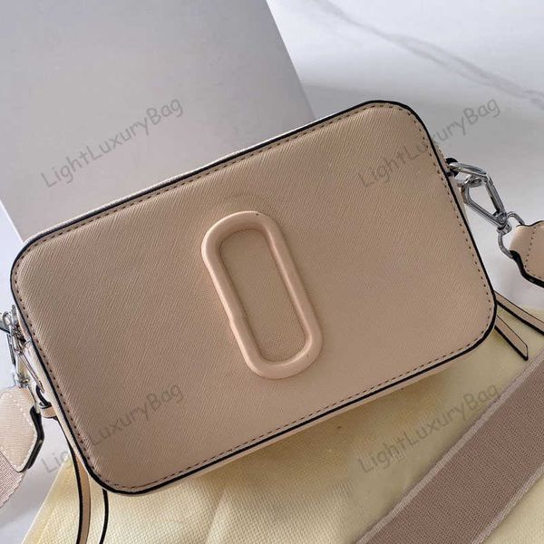 Marc crossbody çanta tasarımcısı m çanta kadın moda basit geniş j omuz kayışı renk eşleşen küçük kare çapraz gövde kamera cüzdanları 220211