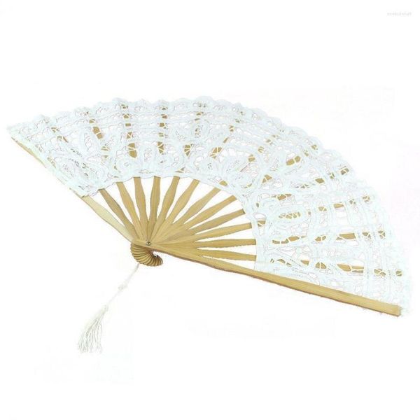 Fliegen Hochzeit Tragbare Hand Fan Handgemachte Dekoration Exquisite Bambus Knochen Party Quaste Zubehör Spitze Design Pographie Falten