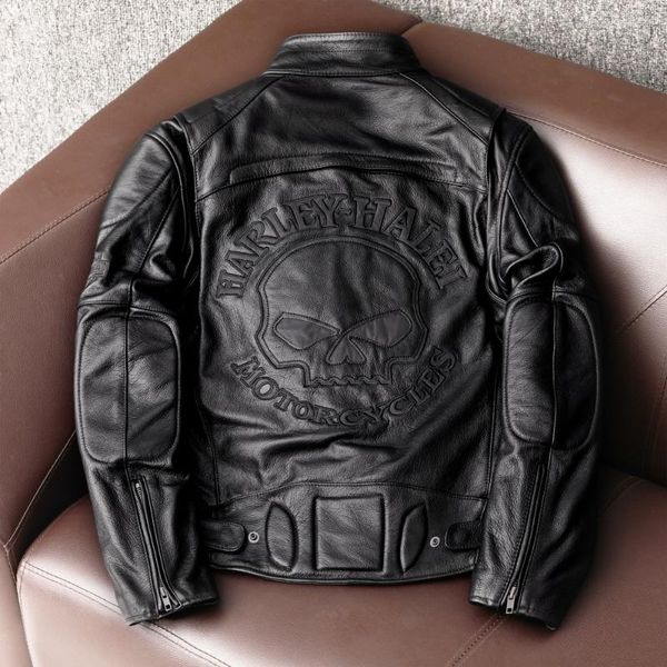 Jaquetas masculinas 2022 Spring Classic Leather Jacket