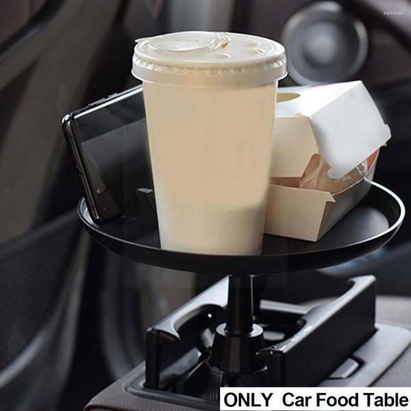 Portabevande Regolabile Tazza per auto Caffè Veicolo Telefono Automobili Vassoio Rotazione Antiscivolo Tavolo per alimenti Organi rotondi J1X2