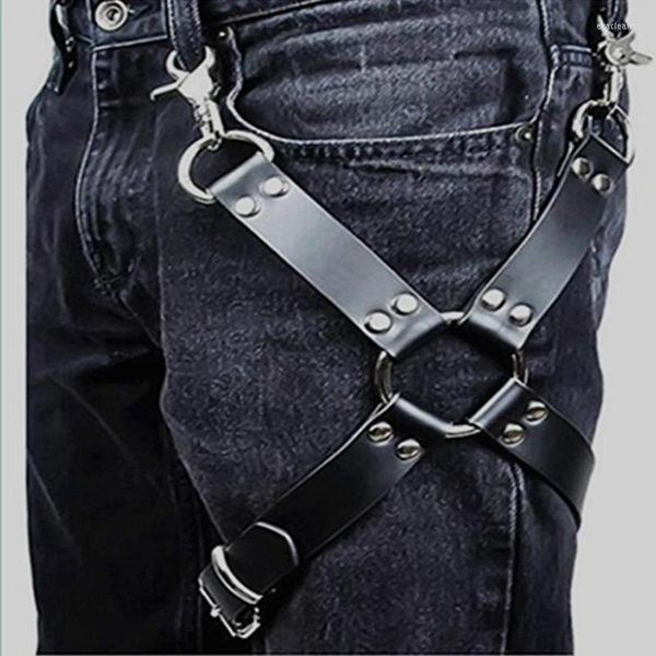 Cinture per uomo e donna Coscia Gamba Imbracatura in pelle Pantalone nero Calza Lingerie Bondage Regola Unix Giarrettiera Corpo