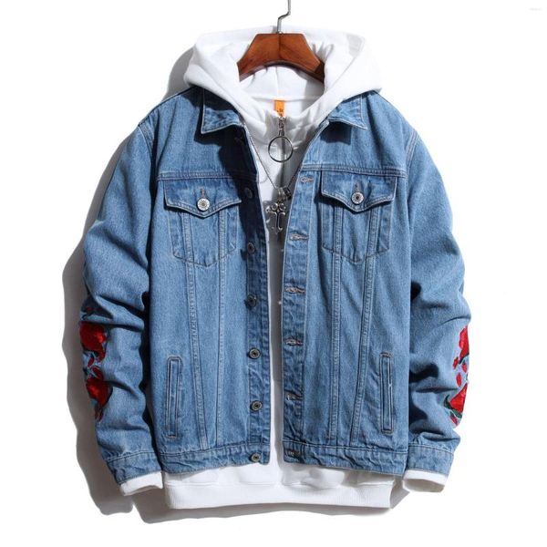 Jackets masculino Men Jacket Chacket Jean destruiu casacos Tops desgastados RIP 10STYLES2022