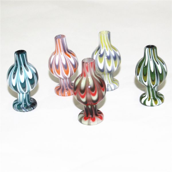 Курение Beracky US Color Glass Bubble Cap Cap UV -шарики карбюратор для скошенных краев Quartz Banger Nails Water Bongs Tipe Dab Rigs