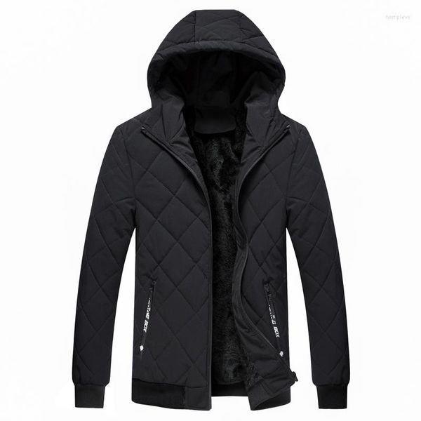 Herren-Daunenparka, Herrenmäntel, schöne Winterjacke, verdickt, mit Kapuze, wasserdicht, warmer Mantel, Väterkleidung, lässiger männlicher Mantel