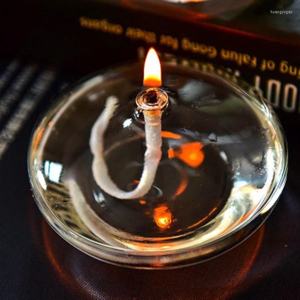 Portacandele O.RoseLif Candeliere in vetro fatto a mano Lampada a olio Cena a lume di candela Decorazioni natalizie per bar per feste domestiche