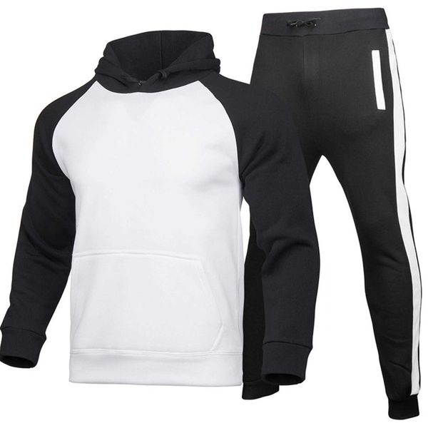 Set di tute da uomo Tuta sportiva da jogging Tuta da uomo invernale Manica lunga Tasche comode Plus Felpa con cappuccio in velluto g G221011