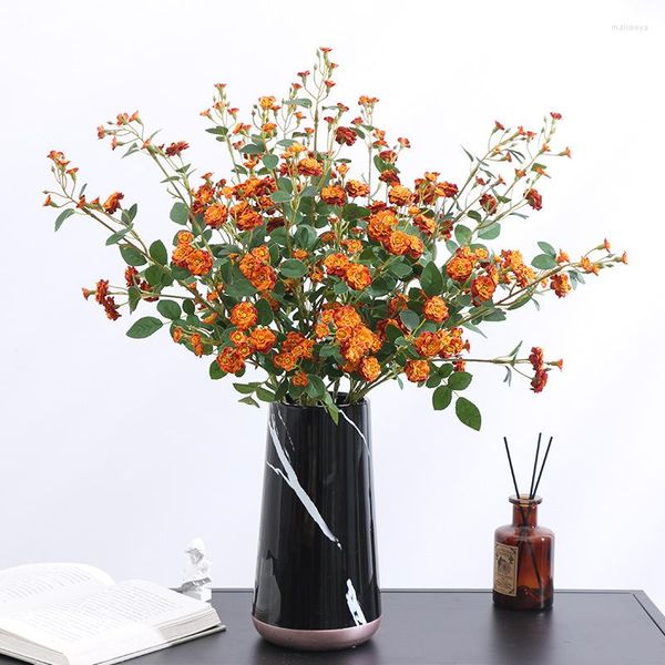 Dekorative Blumen, 75 cm, Seide, chinesischer Rosenstrauß, Pfingstrose, künstliche Pflanze, Braut, Hochzeit, Weihnachten, Party, Zuhause, Tisch, El, Fensterdekoration, Fake