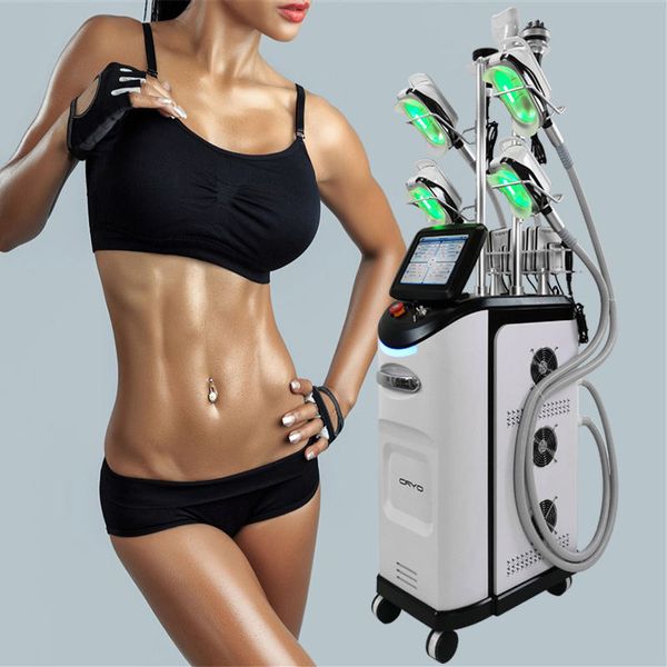 Verticale 9 in 1 cryopolyse vet bevriezing Afslanken machine 40 k cavitatie lipolaser cryolipolysis afslanken schoonheidsspecialiste apparatuur