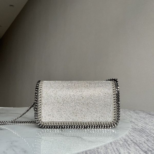 7A Moda Kadın Çantaları Falabella Çantası Stella McCartney Çanta Tasarımcısı Mini Elmas Deri Deri Alışveriş Çantası Çantalar W9ko#