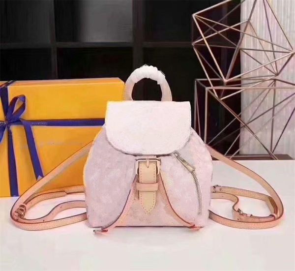 2022 Üst Backpack Luxurys Designers Bag Fashion Mini Snapsack Orijinal Deri Küçük Okul Çantası Leydi Cep Telefonu Çanta Geri Paket