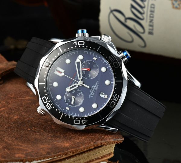 2022 Nuovo stile 5 punti di lusso Orologi da uomo Orologio al quarzo Orologi Top Brand Designer Orologio Cintura in acciaio Uomo Accessori moda Regali di festa