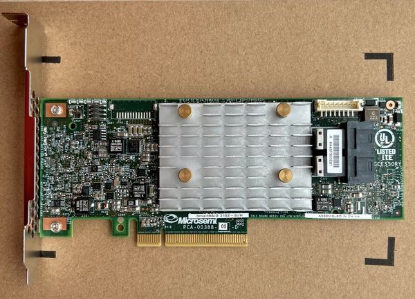 Diğer Bilgisayar Bileşenleri Microsemi 3152-8I Disk Dizisi RAID KART ADAPTEC 2290200-R SATA Genişletme