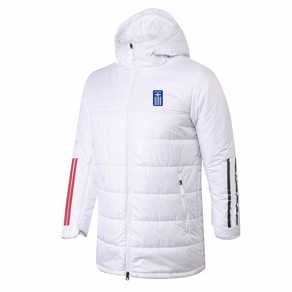 Piumino da uomo Grecia Parka invernale pre-partita con cappuccio, cappotto invernale in cotone, cerniera completa, per il tempo libero, sport, outdoor, felpa calda