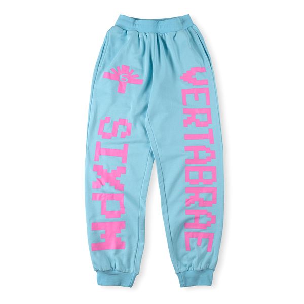 Calças de moletom casuais masculinas femininas cintura elástica 3d letras orinted calça unissex joggers calças com cordão