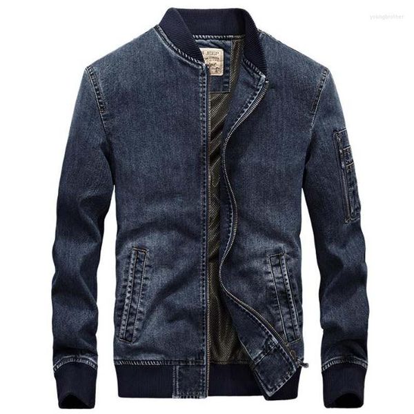 Herrenjacken Denim Herren Freizeitmantel Stand Cowboy Freizeit Oberbekleidung Mann Männliche Jacke Mans Tops Mäntel Plus Größe XXXXL