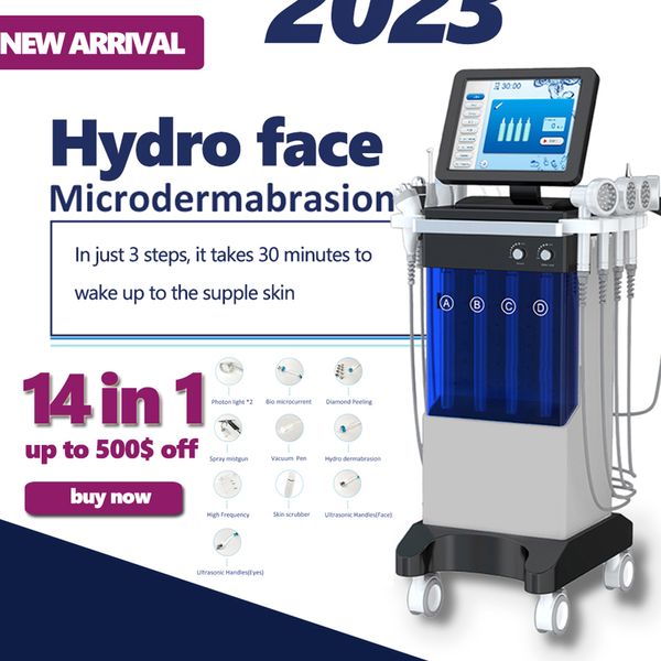 Apparecchiatura di bellezza Microdermoabrasione 11 in 1 Hydroface Aqua Jet Peel Hydrote Oxygen Facial Machine Prezzo HD9