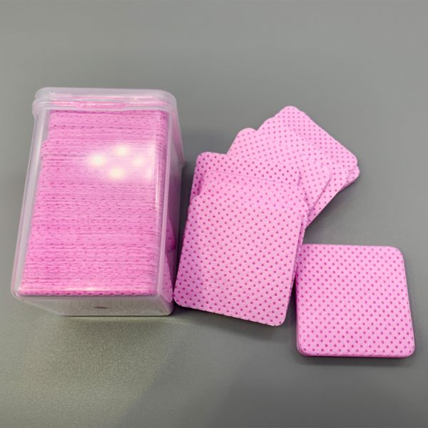 200Pcs Fusselfreies Papier Baumwolle Tücher Wimpern Verlängerung Kleber Entferner Pads Wimpern Pfropfen Reinigung Mund Wischen Make-Up-Tool