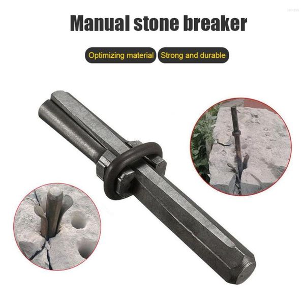 Set di utensili manuali professionali 1PC Stone Splitter Plug Wedges Feather Shims Concrete Rock Marble Separating Power