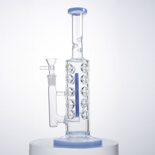 IN STOCK Fab Egg Bong Inline Perc Narghilè Tubi d'acqua a tubo dritto Bong in vetro inebriante Ice Pinch 11 pollici Small Dab Rigs con giunto da 14 mm