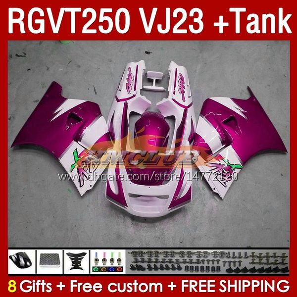 Tank Fairings Kit For SUZUKI RGVT250 RGV-250CC SAPC 1997-1998 Bodys 161No.144 RGV-250 RGV250 VJ23 RGVT-250 1997 1998 RGVT RGV 250CC 250 CC 97 98 ABS Fairing rose pink stock