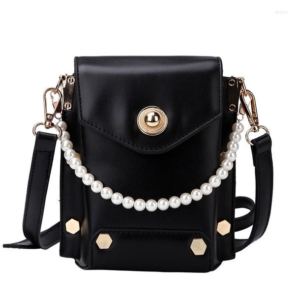 Borse da sera 2022 piccole signore in rilievo catena nera in pelle borse di lusso borsa a tracolla da donna famoso marchio di moda di alta qualità