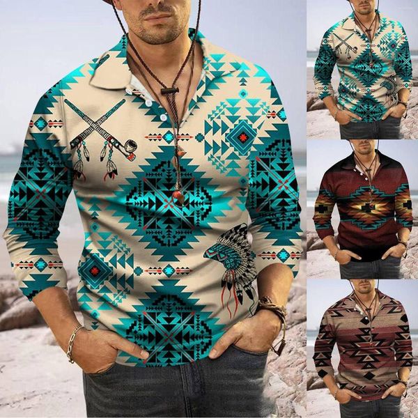 Polo da uomo, camicia da uomo, confezione da uomo, casual, con bottoni, risvolto, manica corta, giacca a maniche lunghe