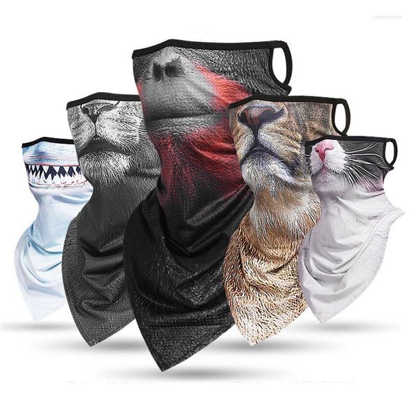 Bandanas Animal caminhada Balaclava ciclismo bandana Triângulo Lenço multifuncional Campo de caça à caça de pesca de face Coconteiro Tampa mais quente