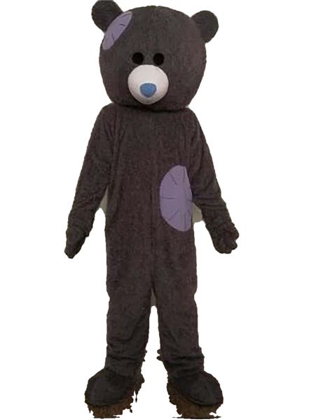 2023 Costume da mascotte orso capelli ricci Costumi da cartone animato Maschere di compleanno per bambini Festa di Halloween Purim Fancy Dress