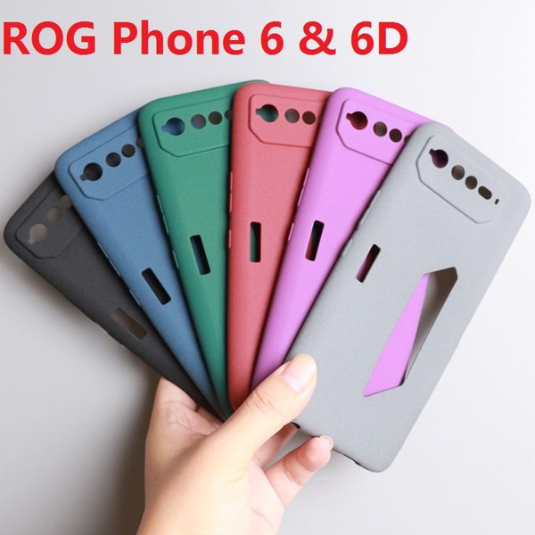 Estojos foscos para ASUS ROG Phone 6 6D 5 5s Pro Estojo protetor de pele macia Capa de silicone definitiva