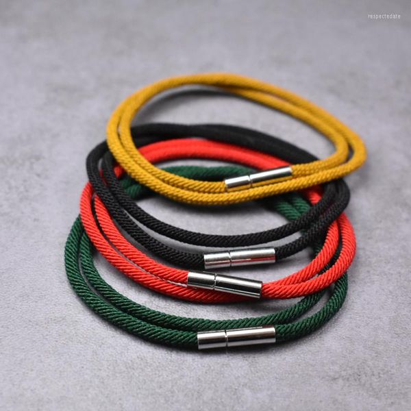 Braccialetti con ciondoli Bracciale Corda multicolore Buona fortuna Filo rosso Regalo per coppia Amico Doppio strato Braslet Homme Pulseras