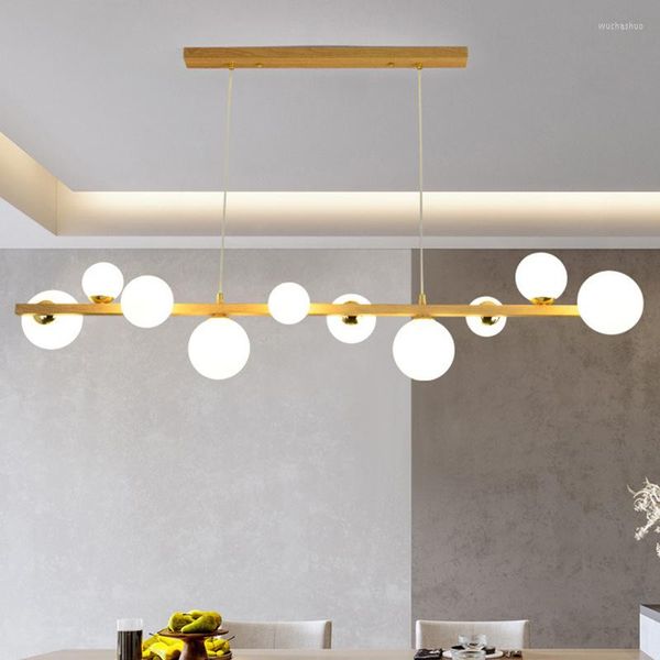 Lampadari Paralume in vetro Tavolo da pranzo Isola della cucina Lampade a sospensione per soffitto Decorazione domestica Lampadario moderno a sospensione