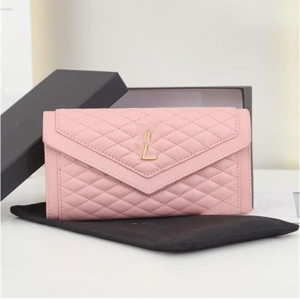 Fashion Woman Walets Designer Purse para Women Brand Luxury Wallet Women Feminino Classic Suede Lady Lady Multi-Funcional Bolsa