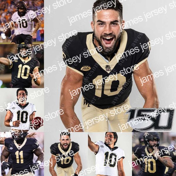 American College Football Wake Wake Forest Football Jersey Traveon Redd Nasir Greer Jacorey Johns Chelen Garnes Rondell Bothroyd Luiji Vilain Chase Jones Zion Keit