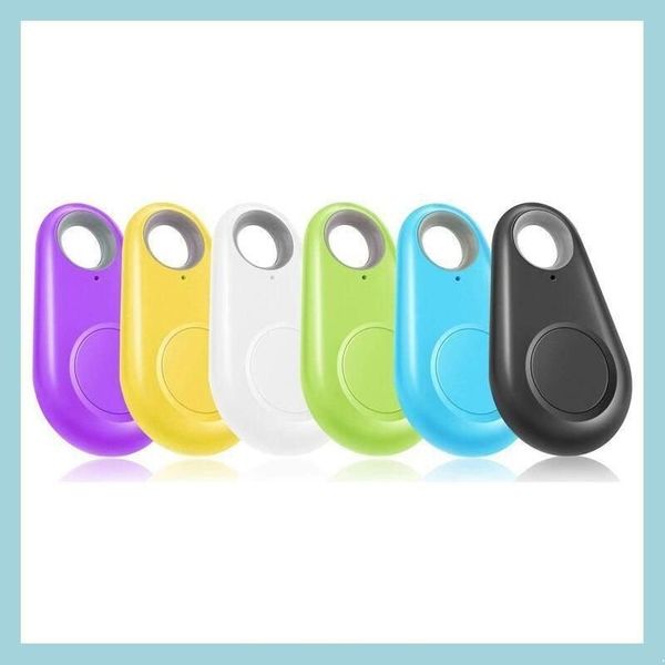 Altre forniture per animali domestici Dispositivo per la perdita di animali domestici Smart Bluetooth Goccia d'acqua Rilevatore anti-perdita Tracker Telefono cellulare con portachiavi a due vie