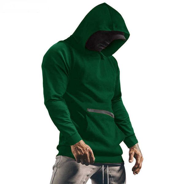 Moletom moletons masculinos moletons verdes com capuz de moletom de capuz 2022 moda novo poeta casual masculino hip hop suor homme g221011