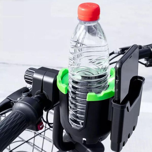 Kinderwagen-Teile, 2-in-1-Getränkehalter mit Telefon, Fahrrad-Lenker, Wasserflasche, Universal-Getränkeständer für Fahrrad, Motorrad