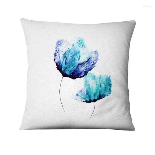 Travesseiro de travesseiro de travesseiro moderno travesseiro floral travesseiro aquarela ilustração ilustração decorativa decoração de decoração de sofá almofadas