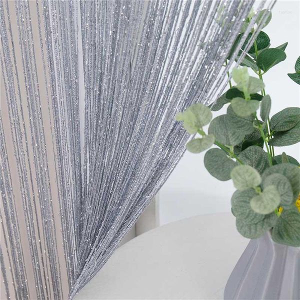 Tenda 1M 2M Luxury Crystal Fashion Line Shiny Nappa String Door Thead Tende per soggiorno Camera da letto Home Wedding Decor
