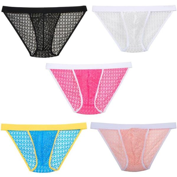 Underpants 5pcs/lote transparente buracos círculos biquíni cueca