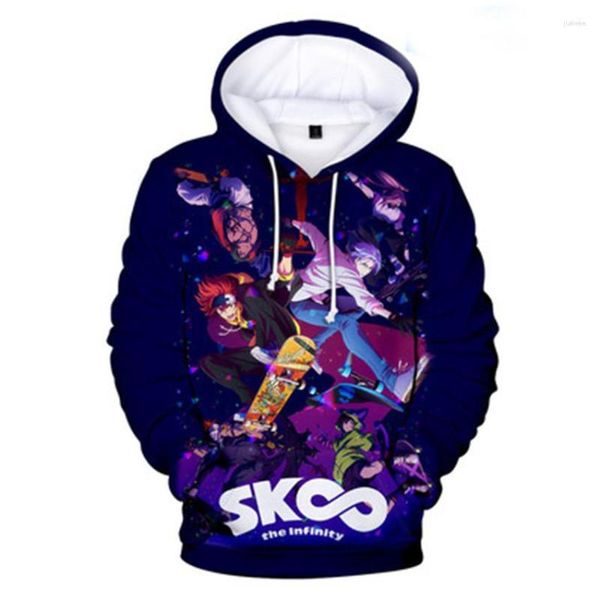 Hoodies masculinos Takerlama Anime Hoodie Sk8 The Infinity Langa 3D Imprimir adulto unissex Sorto de skate Skateboard