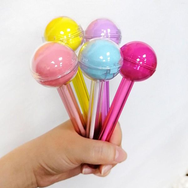 Depolama Şişeleri 10 PCS Sevimli Boş Lolipop ŞEKİ DUĞU DUYAK TÜP KONTUŞIM DIY Ruj Şişesi Doldurulabilir Kozmetikler Fırça