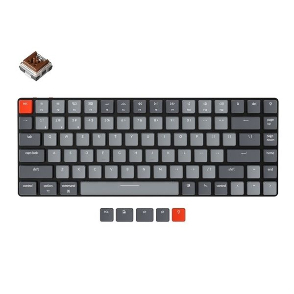 Teclados teclados KeyChron K3 D V2 Ultra Slim sem fio Mechanical Profile Boel de perfil Switch Optical Switch BackLit para Mac Windows 221012