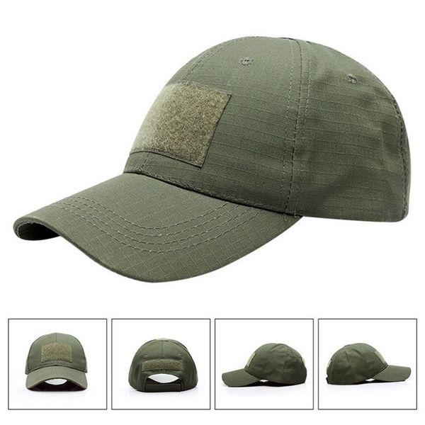 Fãs militares ao ar livre camuflagem de beisebol sports visor magic fita tap rrb16339