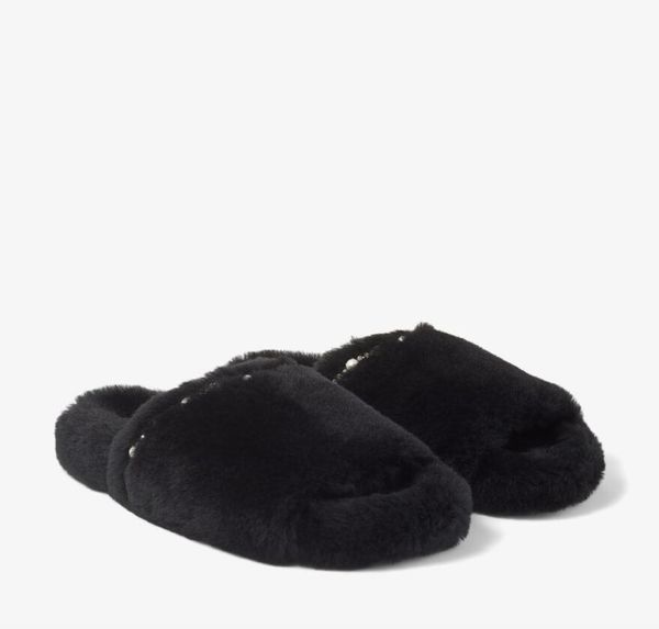 Winter Women Warl Slipper Wool Flats ACinda Shearling Slipperado Black Brand Brand Super Qualidade Tamanho 35-40 Com caixa Fast Ship